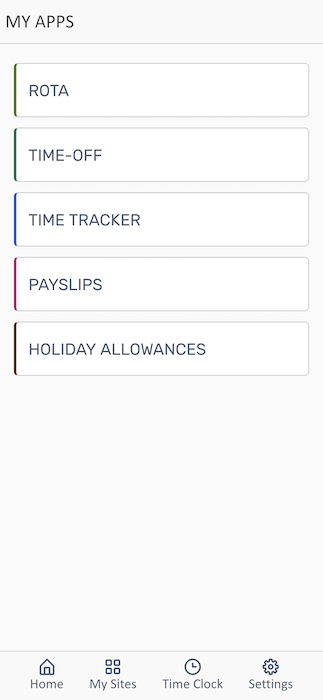 My Apps dashboard showing available modules